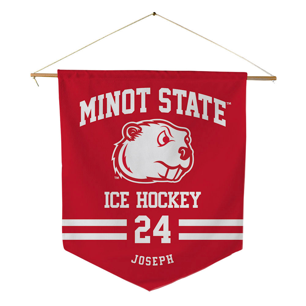Minot State - NCAA Men's Ice Hockey : Colby Joseph - Pennant - 18" x 21"-0
