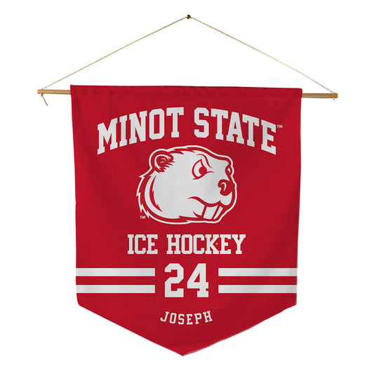 Minot State - NCAA Men's Ice Hockey : Colby Joseph - Pennant - 18" x 21"-0