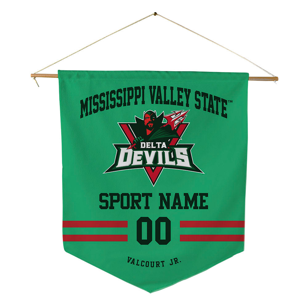 MVSU - NCAA Football : Evens Valcourt Jr. - Pennant - 18" x 21"-0