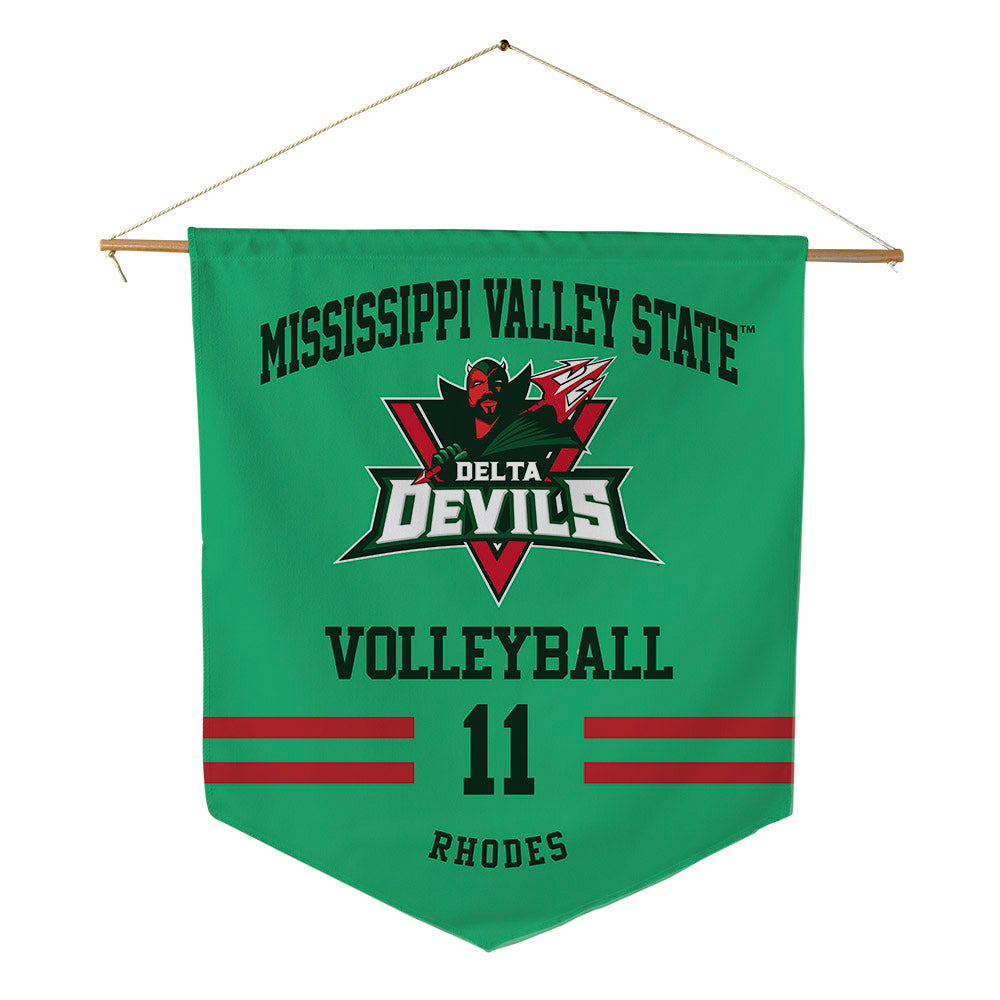 MVSU - NCAA Women's Volleyball : Alaya Rhodes - Pennant - 18" x 21"-0
