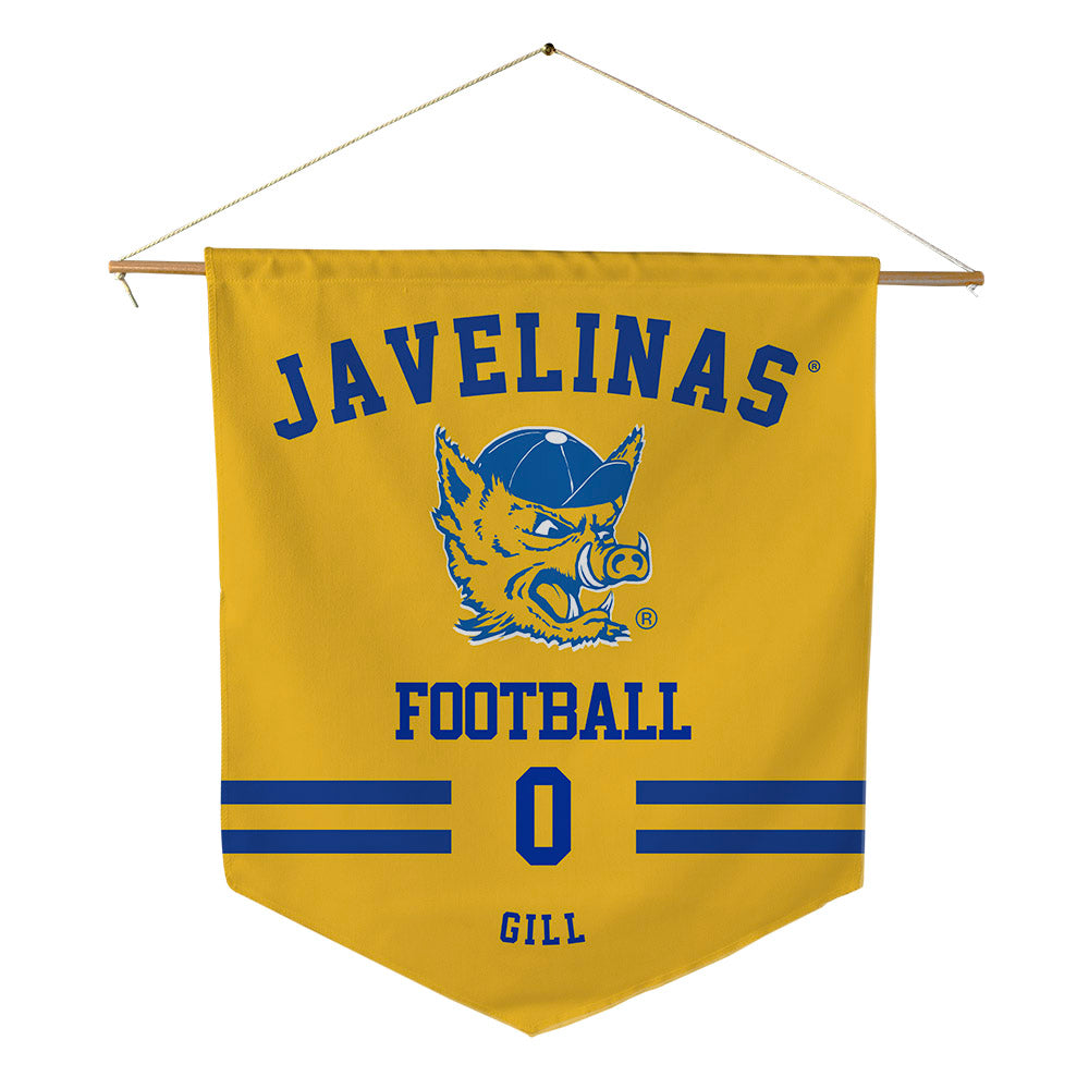 TAMUK - NCAA Football : Dominic Gill - Pennant - 18" x 21"-0