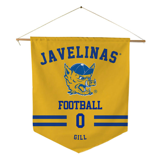 TAMUK - NCAA Football : Dominic Gill - Pennant - 18" x 21"-0