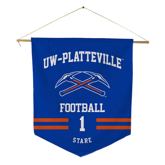 UW Platteville - NCAA Football : Carter Stare - Pennant - 18" x 21"-0