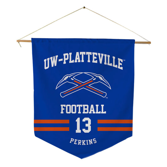 UW Platteville - NCAA Football : Blaine Perkins - Pennant - 18" x 21"-0