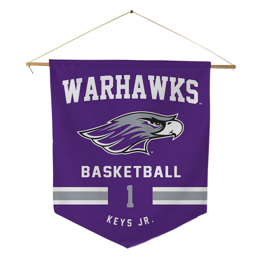 UW-Whitewater - NCAA Men's Basketball : Agape Keys Jr. - Pennant - 18" x 21"-0