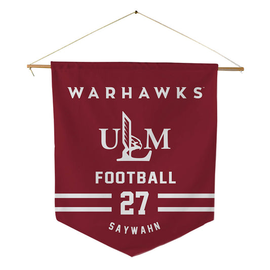 ULM - NCAA Football : Stephen Saywahn - Pennant - 18" x 21"-0