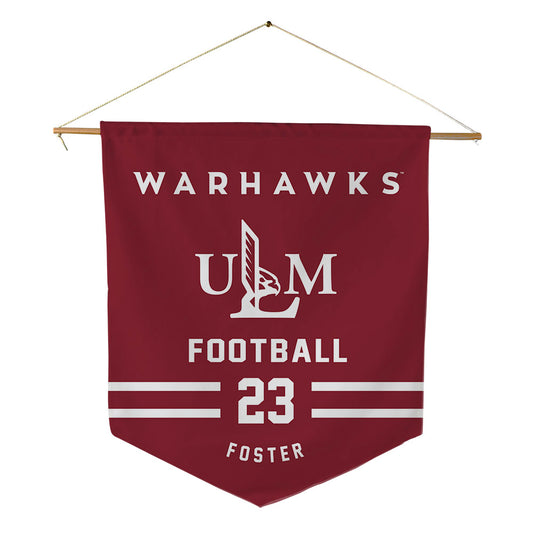 ULM - NCAA Football : Jalen Foster - Pennant - 18" x 21"-0