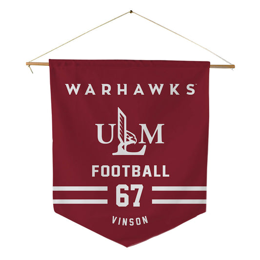 ULM - NCAA Football : Aj Vinson - Pennant - 18" x 21"-0