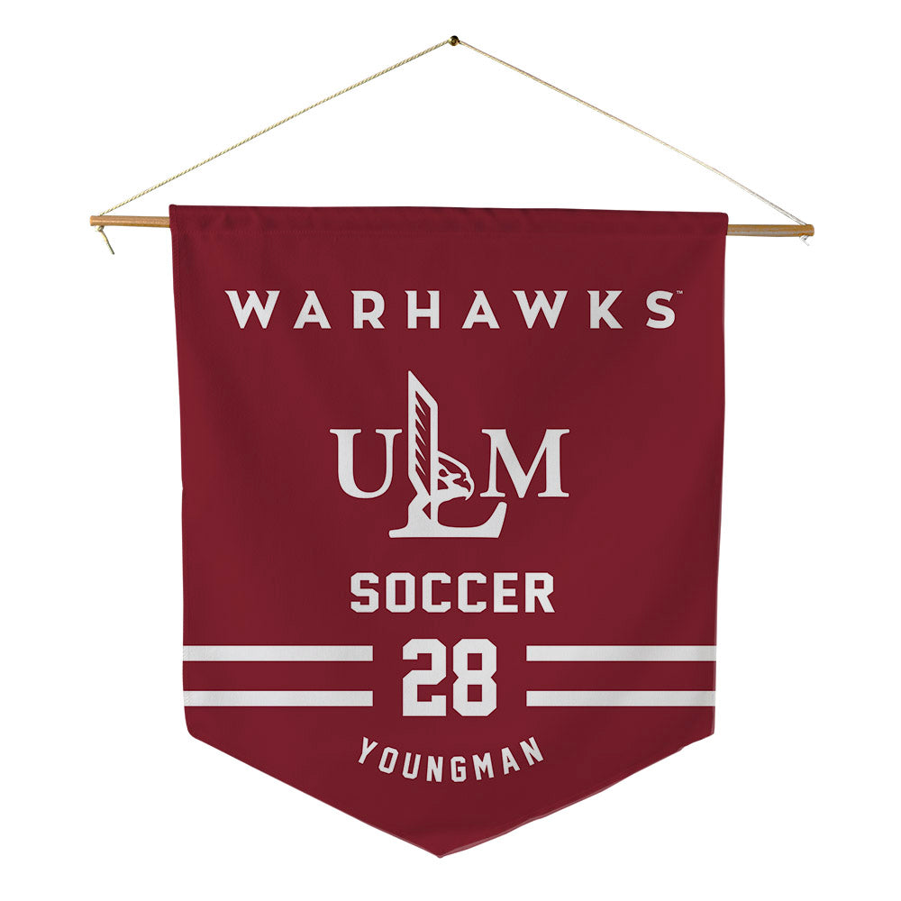 ULM - NCAA Women's Soccer : Sophia Youngman - Pennant - 18" x 21"-0