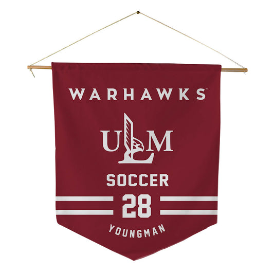 ULM - NCAA Women's Soccer : Sophia Youngman - Pennant - 18" x 21"-0