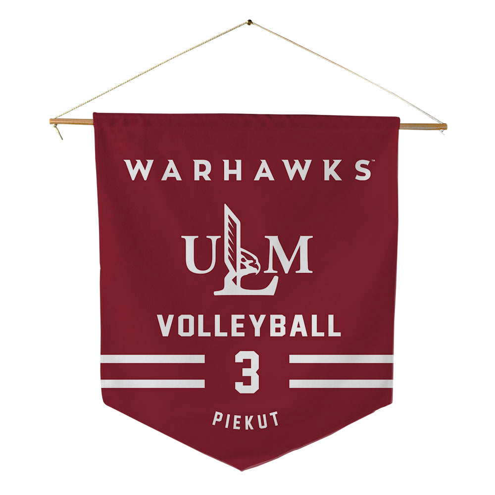 ULM - NCAA Women's Volleyball : Amelia Piekut - Pennant - 18" x 21"-0