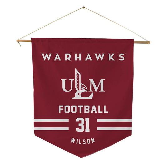 ULM - NCAA Football : Chandler Wilson - Pennant - 18" x 21"-0
