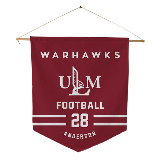 ULM - NCAA Football : Davin Anderson - Pennant - 18" x 21"-0