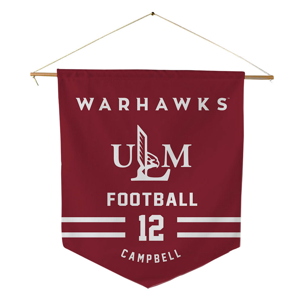 ULM - NCAA Football : Javon Campbell - Pennant - 18" x 21"-0