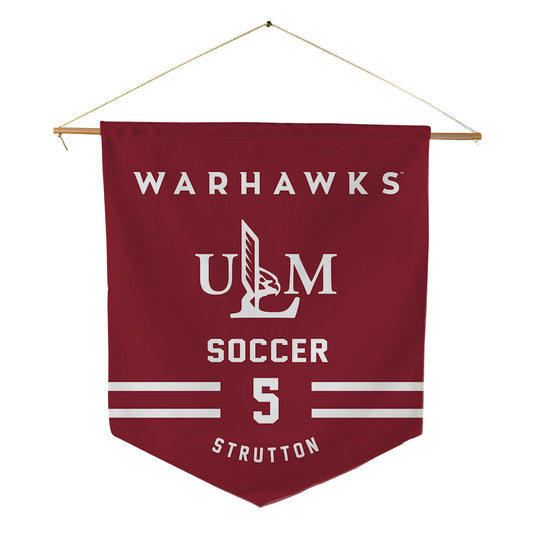 ULM - NCAA Women's Soccer : Beth Strutton - Pennant - 18" x 21"-0