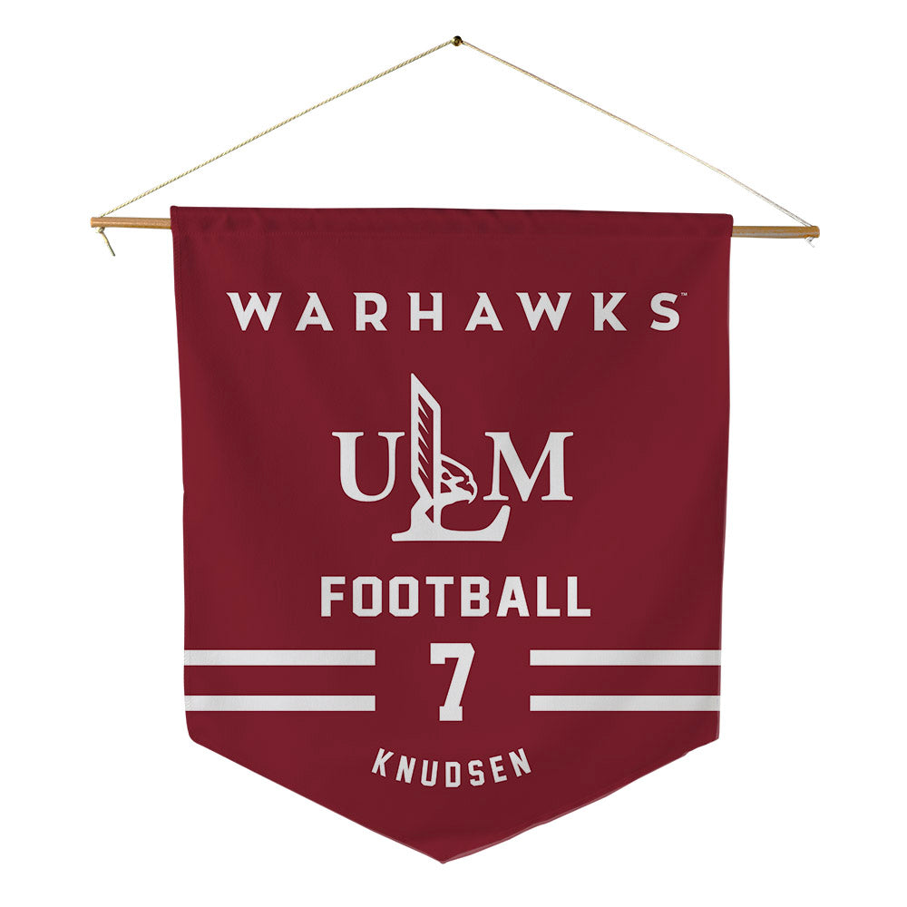 ULM - NCAA Football : Daniel Knudsen - Pennant - 18" x 21"-0