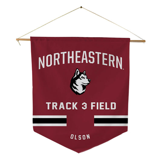Northeastern - NCAA Women's Track & Field : Elena Olson - Pennant - 18" x 21"-0