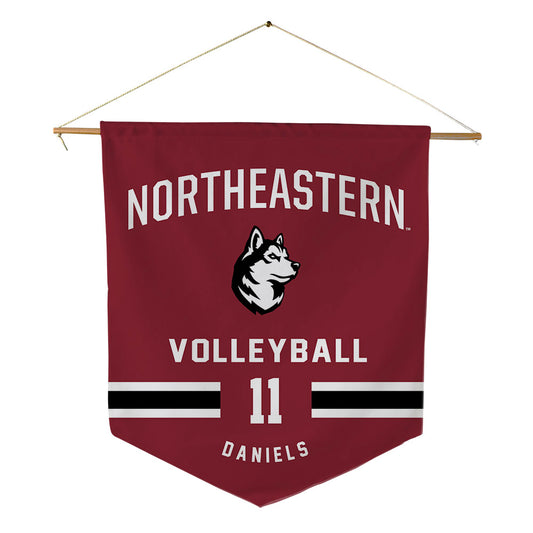 Northeastern - NCAA Women's Volleyball : Kaylin Daniels - Pennant - 18" x 21"-0