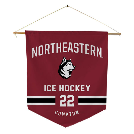 Northeastern - NCAA Women's Ice Hockey : Peyton Compton - Pennant - 18" x 21"-0