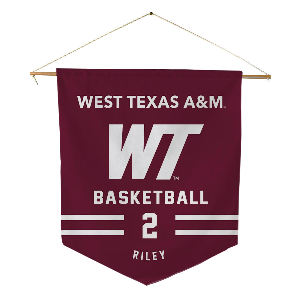 WTAMU - NCAA Men's Basketball : Dyson Riley - Pennant - 18" x 21"-0