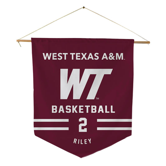 WTAMU - NCAA Men's Basketball : Dyson Riley - Pennant - 18" x 21"-0