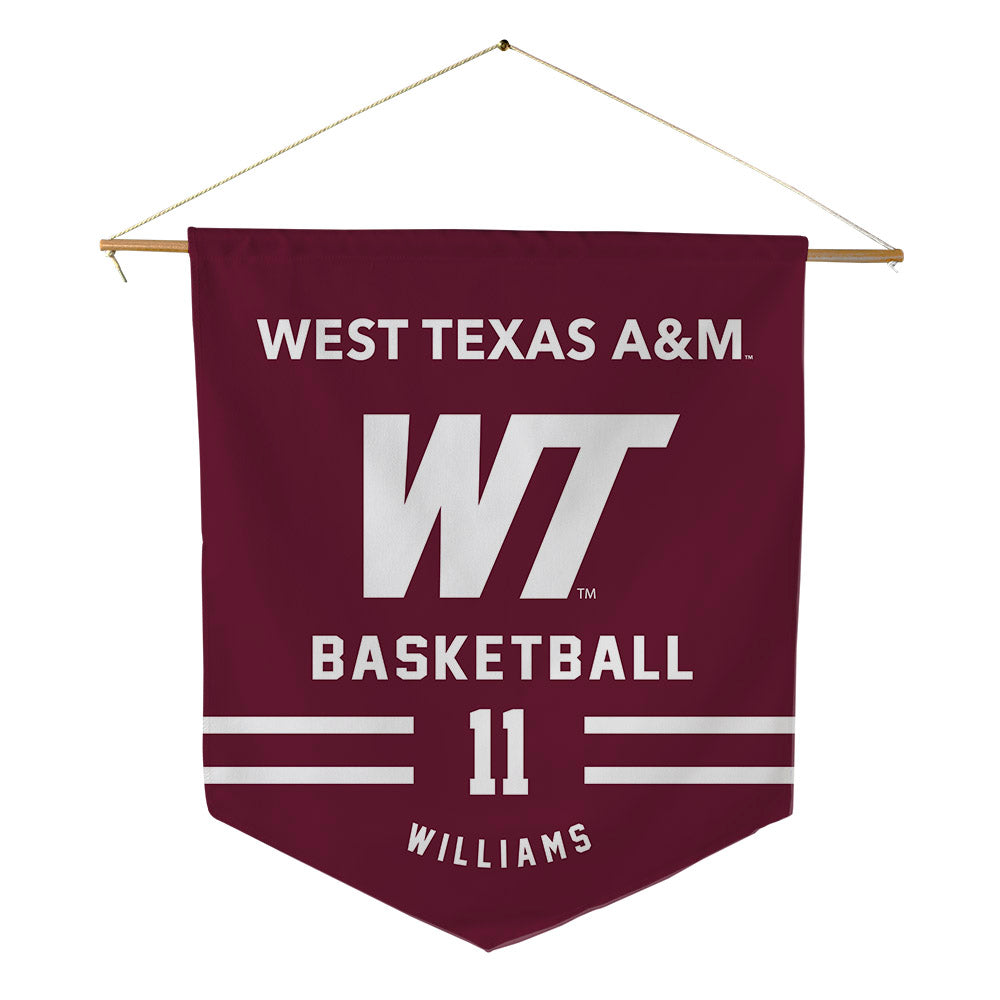 WTAMU - NCAA Men's Basketball : Fontaine Williams - Pennant - 18" x 21"-0