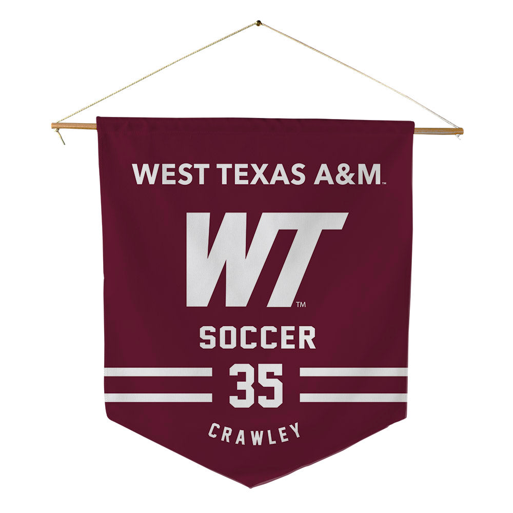 WTAMU - NCAA Men's Soccer : Griffin Crawley - Pennant - 18" x 21"-0