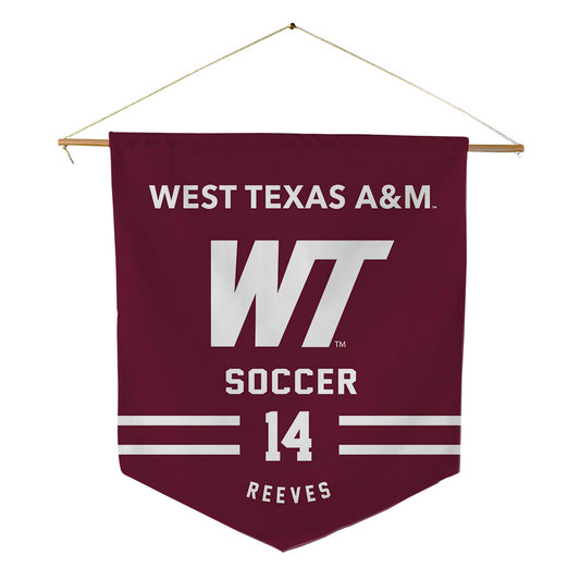 WTAMU - NCAA Men's Soccer : Delahmu Reeves - Pennant - 18" x 21"-0