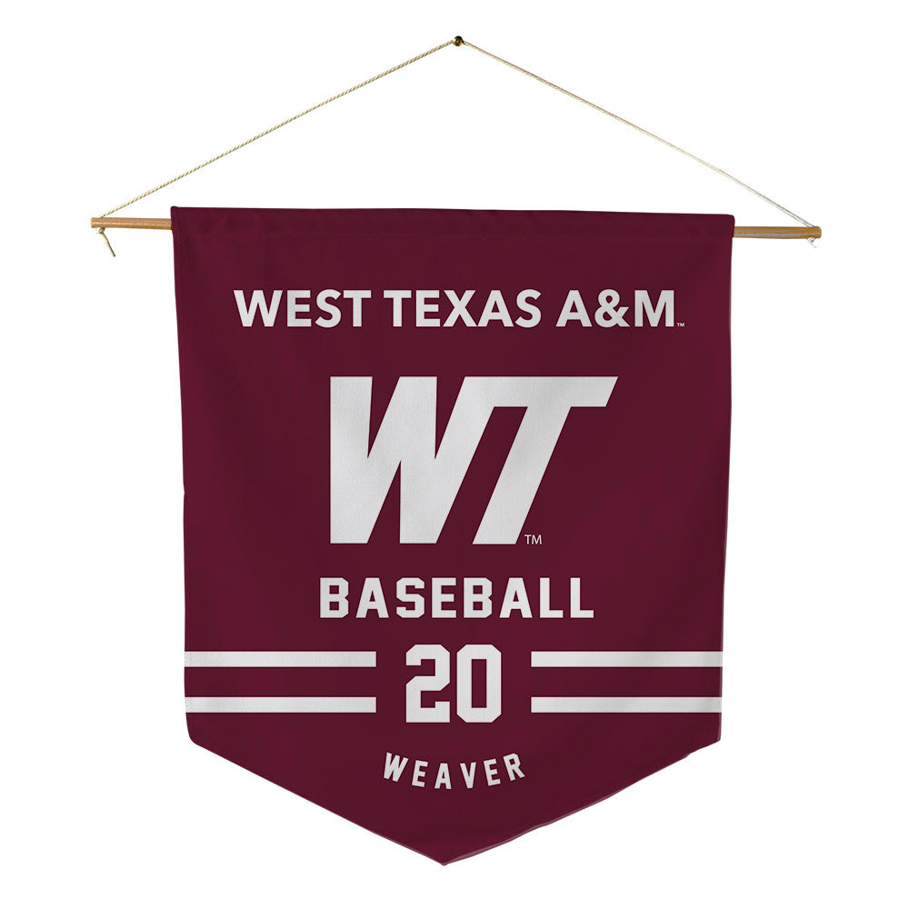 WTAMU - NCAA Baseball : Chase Weaver - Pennant - 18" x 21"-0