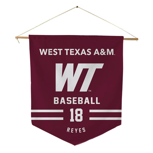 WTAMU - NCAA Baseball : Luis Reyes - Pennant - 18" x 21"-0