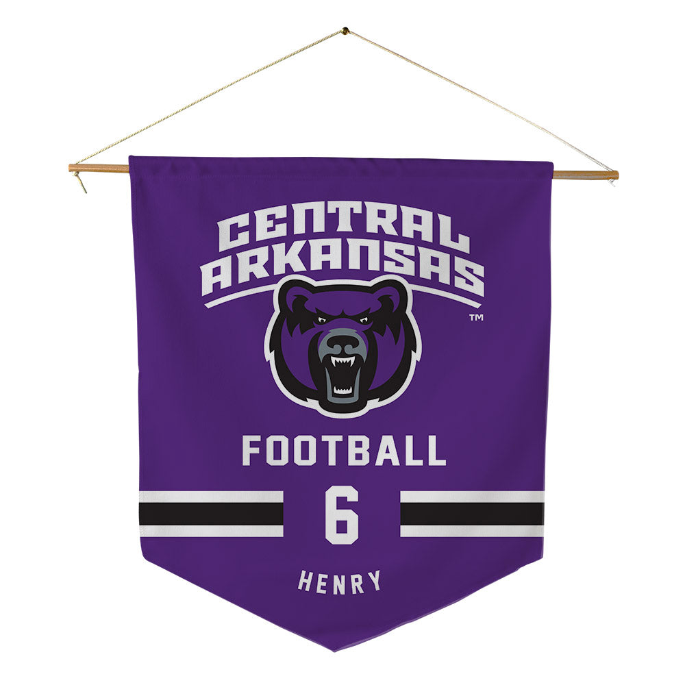 Central Arkansas - NCAA Football : Malachi Henry - Pennant - 18" x 21"-0