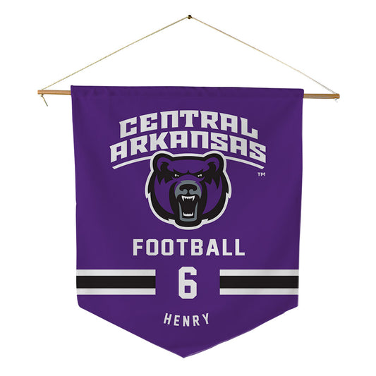 Central Arkansas - NCAA Football : Malachi Henry - Pennant - 18" x 21"-0