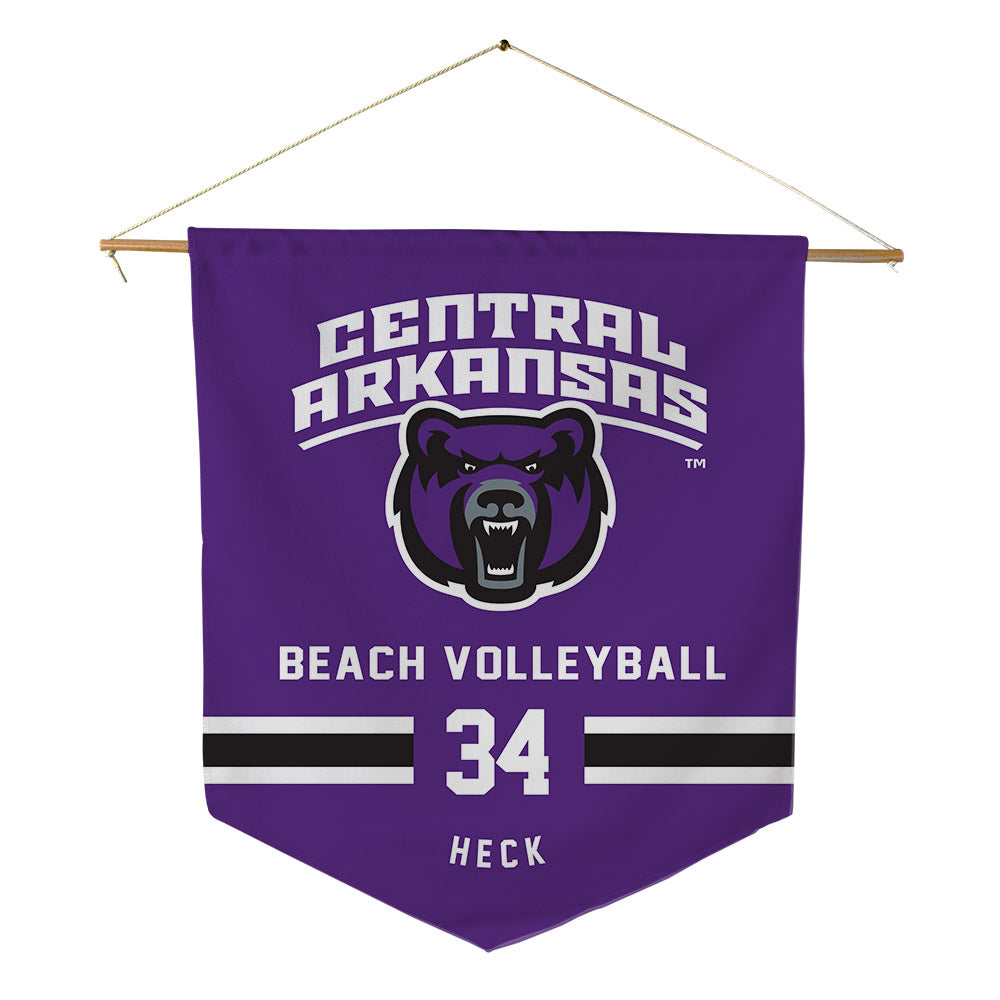 Central Arkansas - NCAA Beach Volleyball : Allison Heck - Pennant - 18" x 21"-0