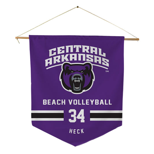 Central Arkansas - NCAA Beach Volleyball : Allison Heck - Pennant - 18" x 21"-0