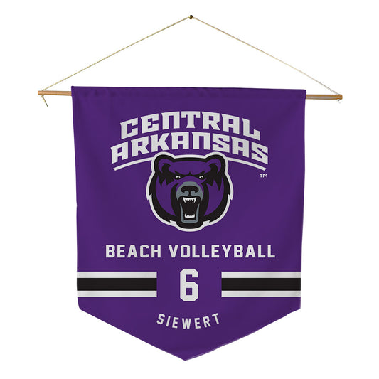 Central Arkansas - NCAA Beach Volleyball : Reegan Siewert - Pennant - 18" x 21"-0
