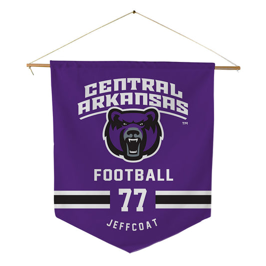 Central Arkansas - NCAA Football : Lane Jeffcoat - Pennant - 18" x 21"-0