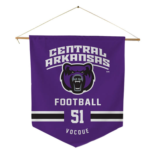 Central Arkansas - NCAA Football : Kyle Vocque - Pennant - 18" x 21"-0
