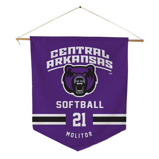 Central Arkansas - NCAA Softball : Grace Molitor - Pennant - 18" x 21"-0