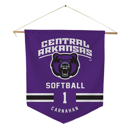 Central Arkansas - NCAA Softball : Jade Carnahan - Pennant - 18" x 21"-0