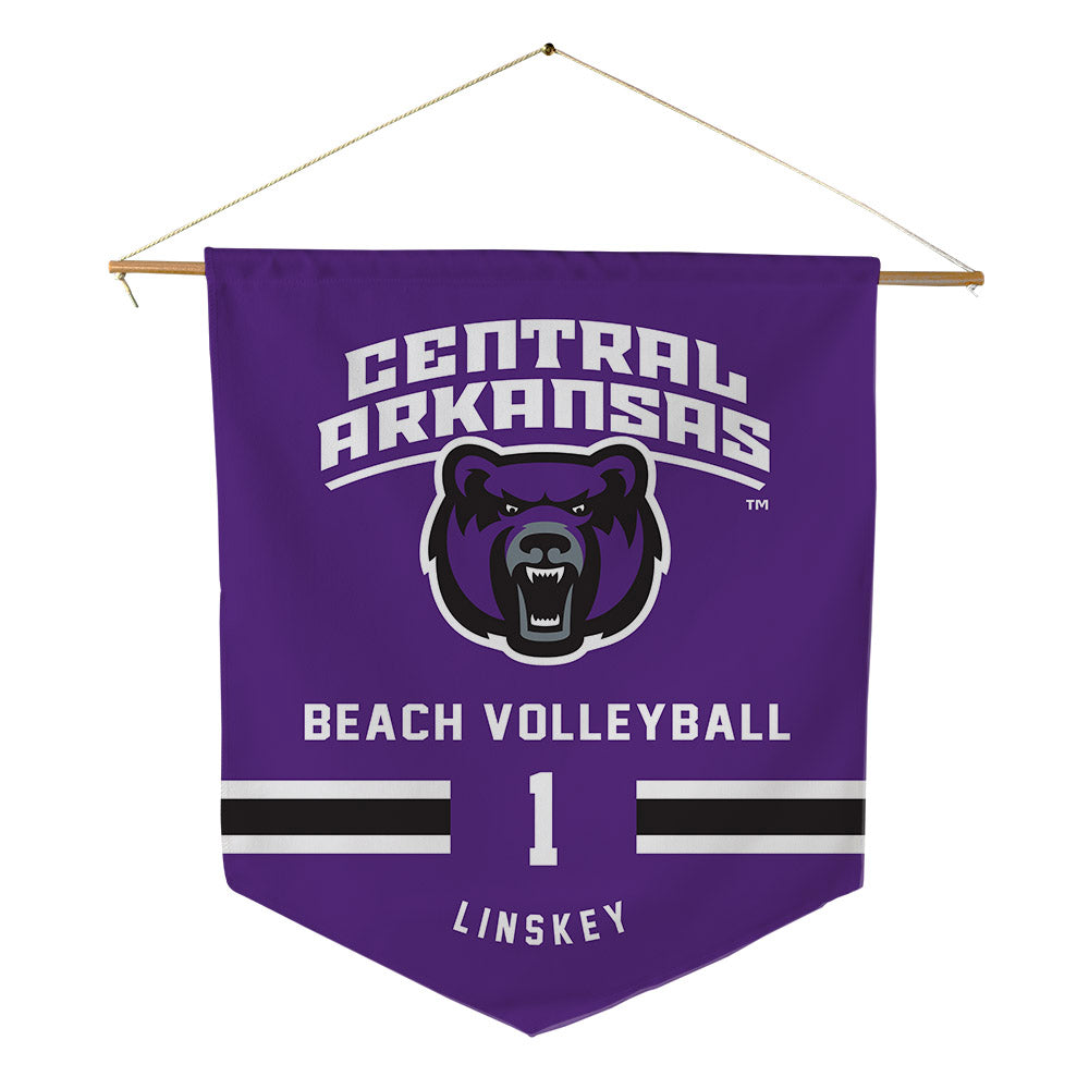 Central Arkansas - NCAA Beach Volleyball : Anna Linskey - Pennant - 18" x 21"-0