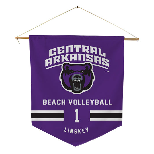 Central Arkansas - NCAA Beach Volleyball : Anna Linskey - Pennant - 18" x 21"-0
