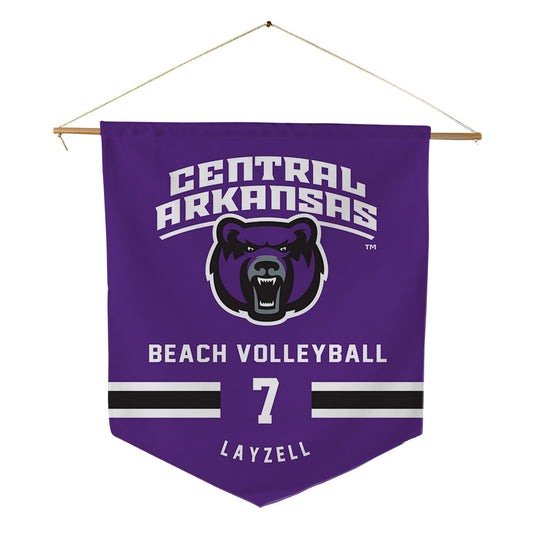 Central Arkansas - NCAA Beach Volleyball : Ella Layzell - Pennant - 18" x 21"-0