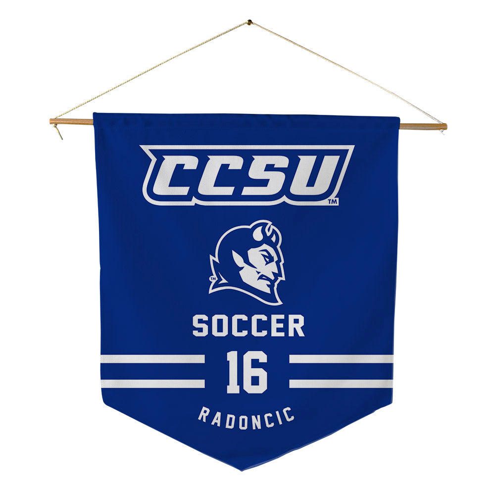 CCSU - NCAA Women's Soccer : emma radoncic - Pennant - 18" x 21"-0