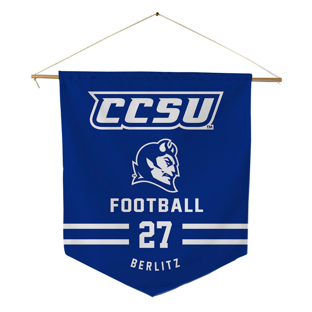 CCSU - NCAA Football : Derek Berlitz - Pennant - 18" x 21"-0
