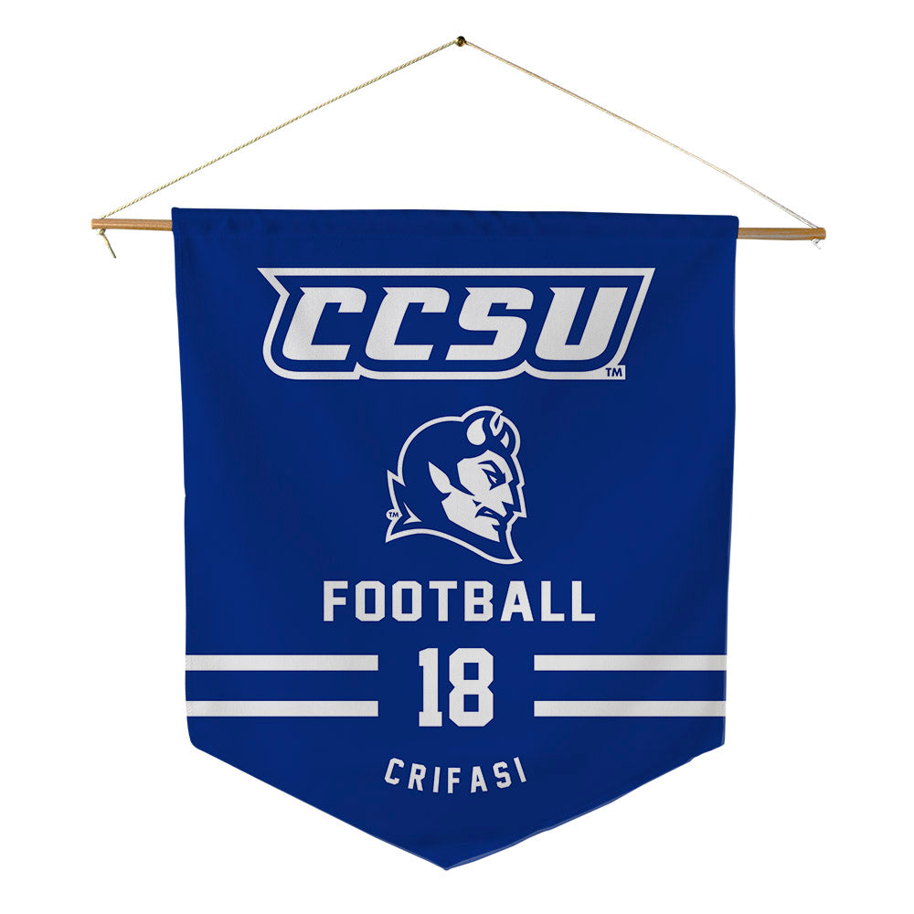 CCSU - NCAA Football : Joseph Crifasi - Pennant - 18" x 21"-0