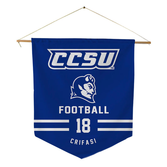 CCSU - NCAA Football : Joseph Crifasi - Pennant - 18" x 21"-0