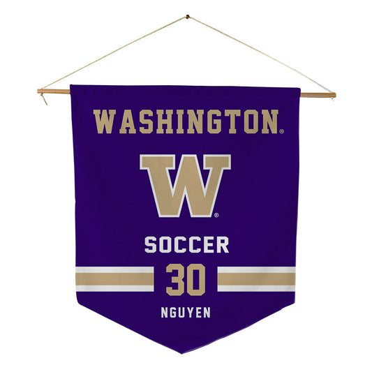 Washington - NCAA Women's Soccer : Avery Nguyen - Pennant - 18" x 21"-0