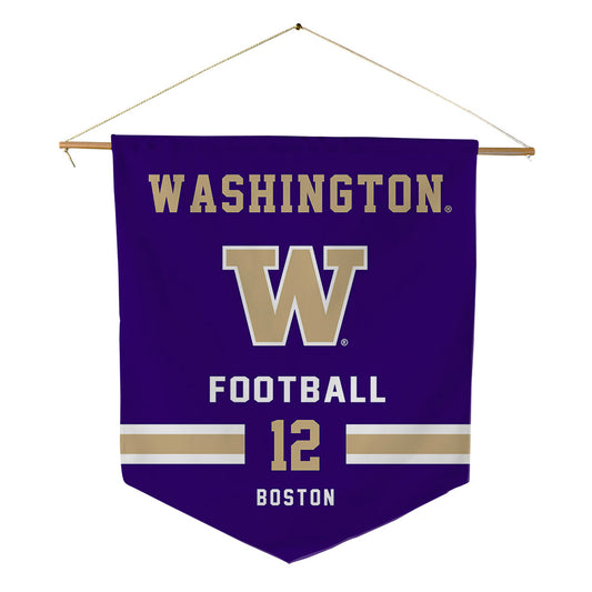 Washington - NCAA Football : Denzel Boston - Pennant - 18" x 21"-0