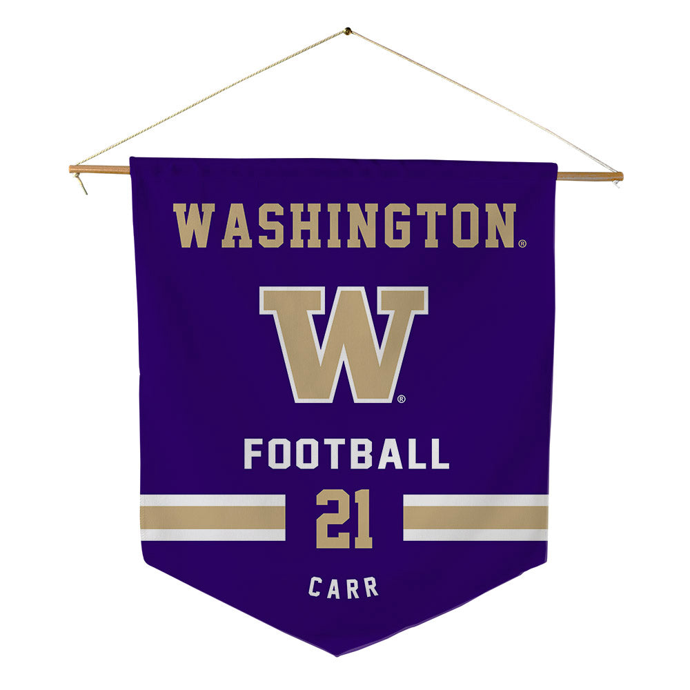 Washington - NCAA Football : Quaid Carr - Pennant - 18" x 21"-0