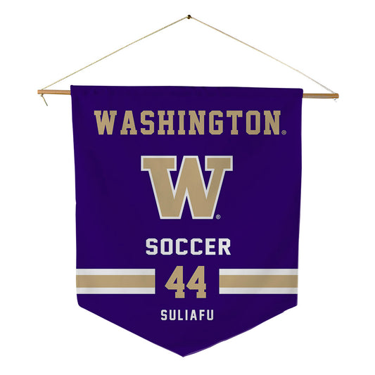 Washington - NCAA Women's Soccer : Kolo Suliafu - Pennant - 18" x 21"-0